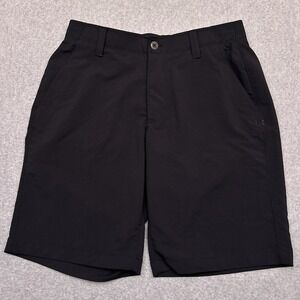 Under‎ Armour UA Match Play Golf Shorts Men's 31 Black 10" Performance (Tag32)